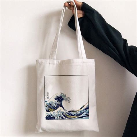 japan aesthetic tote bag.